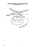 LOWER WASHARM AND STRAINER Diagram and Parts List for KUDA220TWH1  KitchenAid Dishwasher