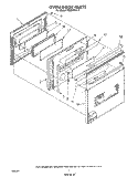 DOOR Diagram and Parts List for RM286PXV0  Whirlpool Microwave Oven Combo