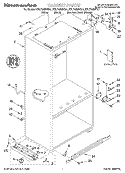 CABINET, LITERATURE Diagram and Parts List for KBLP36MHS01  KitchenAid Refrigerator