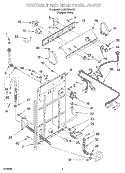 Part Location Diagram of 3954254 Whirlpool PANEL-CNTL