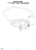 HEATER PARTS Diagram and Parts List for KUDP01ILWH6  KitchenAid Dishwasher