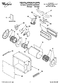 Part Location Diagram of 4360179 Whirlpool COVER-FAN