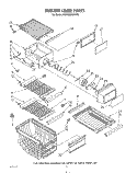 FREEZER LINER Diagram and Parts List for KSRF22DSWHY0  KitchenAid Refrigerator