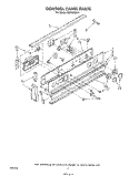 CONTROL PANEL Diagram and Parts List for RS670PXK4  Whirlpool Range