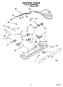 CONTROL PARTS Diagram and Parts List for 5ED2FHKXRL03  Whirlpool Refrigerator