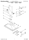 SECTION Diagram and Parts List for KWCU205HBT0  KitchenAid Range Hood