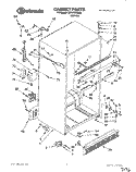 CABINET Diagram and Parts List for 3XKVN510000  Whirlpool Refrigerator