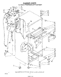 CABINET Diagram and Parts List for ET16JM1MWR3  Whirlpool Refrigerator