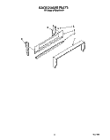 BACKGUARD Diagram and Parts List for SF304BSWW0  Whirlpool Range