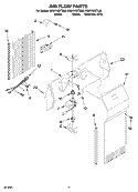 AIR FLOW PARTS Diagram and Parts List for ED5VHEXTB00  Whirlpool Refrigerator