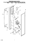 FREEZER DOOR PARTS Diagram and Parts List for GS6SHEXNT03  Whirlpool Refrigerator