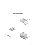 FREEZER SHELF Diagram and Parts List for ARG490  Whirlpool Refrigerator