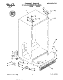 CABINET Diagram and Parts List for ED22GWXFW00  Whirlpool Refrigerator