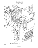DOOR Diagram and Parts List for SHU70052  Whirlpool Dishwasher