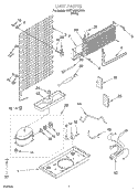 UNIT Diagram and Parts List for 8VET18GKGW01  Whirlpool Refrigerator