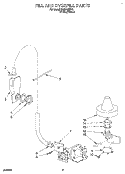 FILL AND OVERFILL Diagram and Parts List for KUDA23SY2  KitchenAid Dishwasher