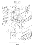DOOR Diagram and Parts List for DU7600XS3  Whirlpool Dishwasher