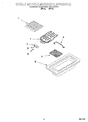 GRILLE MODULE (RCM20DB, RCM20DQ) Diagram and Parts List for RC8720EDB0  Whirlpool Cooktop