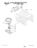 CAVITY AND TURNTABLE, LIT/OPTIONAL Diagram and Parts List for MT6125XBB0  Whirlpool Microwave