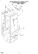 REFRIGERATOR LINER Diagram and Parts List for ED22ZRXDW01  Whirlpool Refrigerator