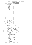 BRAKE AND DRIVE TUBE Diagram and Parts List for CAWX629JQ1  Whirlpool Washer