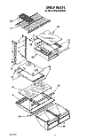 SHELF Diagram and Parts List for RT20AKXWW01  Roper Refrigerator