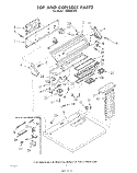 TOP AND CONSOLE , LIT/OPTIONAL Diagram and Parts List for LHI9801W2  Whirlpool Dryer