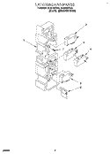 LATCH BOARD Diagram and Parts List for MH6110XBQ4  Whirlpool Microwave