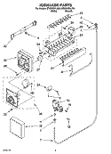 ICEMAKER PARTS Diagram and Parts List for ET8GHMXLQ04  Whirlpool Refrigerator