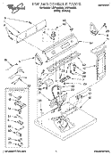 TOP AND CONSOLE, LIT/OPTIONAL Diagram and Parts List for LGV7858AN2  Whirlpool Dryer