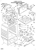 LINER Diagram and Parts List for KTRP18KDAL00  Whirlpool Refrigerator