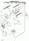 ICEMAKER PARTS, OPTIONAL PARTS (NOT INCLUDED) Diagram and Parts List for KSRP25FTWH02  KitchenAid Refrigerator