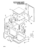 UPPER OVEN Diagram and Parts List for RB770PXYB7  Whirlpool Wall Oven