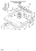 DOOR AND LATCH Diagram and Parts List for KUDX23HB0  KitchenAid Dishwasher