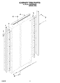 CABINET TRIM PARTS Diagram and Parts List for KSSP48QMS00  KitchenAid Refrigerator