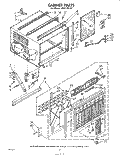 CABINET Diagram and Parts List for AHF13522  Whirlpool Air Conditioner