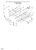 REFRIGERATOR CONTROL PANEL Diagram and Parts List for KSSS48FJX00  KitchenAid Refrigerator