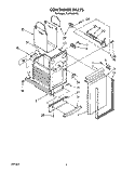 CONTAINER Diagram and Parts List for TC8700XYP3  Whirlpool Trash Compactor