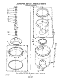 AGITATOR, BASKET AND TUB Diagram and Parts List for LA9200XWW0  Whirlpool Washer