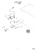 SECTION Diagram and Parts List for EH100FXEN06  Whirlpool Freezer