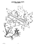 CONTROL PANEL, LIT/OPTIONAL Diagram and Parts List for KUDD230Y1  KitchenAid Dishwasher