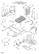 UNIT Diagram and Parts List for KSRP22KFAL00  KitchenAid Refrigerator