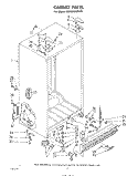 CABINET Diagram and Parts List for ED26SSXMWR1  Whirlpool Refrigerator