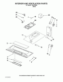 INTERIOR AND VENTILATION PARTS Diagram and Parts List for TMH16XSB9  Estate Microwave