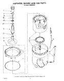 AGITATOR, BASKET AND TUB Diagram and Parts List for LA6090XSW1  Whirlpool Washer