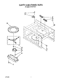 CAVITY AND STIRRER, LIT/OPTIONAL Diagram and Parts List for MT6901XW0  Whirlpool Microwave