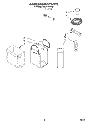ACCESSORY PARTS Diagram and Parts List for GACP15XXMG0  Whirlpool Trash Compactor