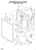 REFRIGERATOR DOOR Diagram and Parts List for KTRS21MDAL01  KitchenAid Refrigerator