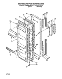 REFRIGERATOR DOOR Diagram and Parts List for RS22BRXAL01  Roper Refrigerator