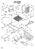 UNIT PARTS Diagram and Parts List for RS25AGXNQ02  Roper Refrigerator